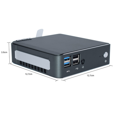 Βιομηχανικός μίνι υπολογιστής 256GB PC αργιλίου I3 10110U I5 10210U 10ο 4K